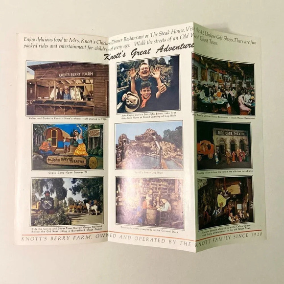 Vintage Knotts Berry Farm Ghost Town California Buena Park  Brochures Pamphlets - Picture 4 of 10